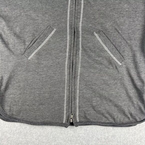 New Balance Jacket Mens Small Gray Cashmere Blend Performance Hoodie Fit - Picture 10 of 13